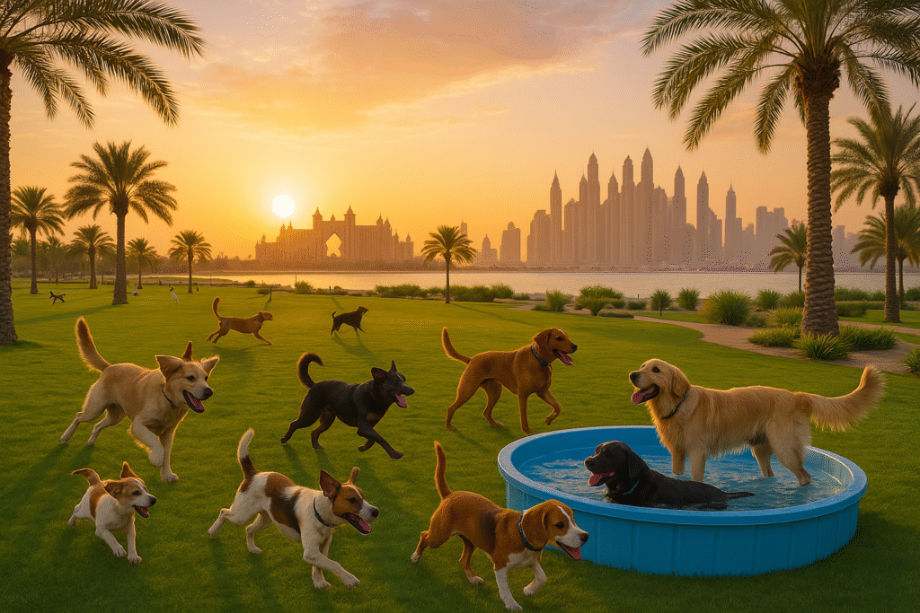 Dog Friendly Places In Dubai: Discover Pet-Friendly Gems 6 The Pointe Dog Park Palm Jumeirah