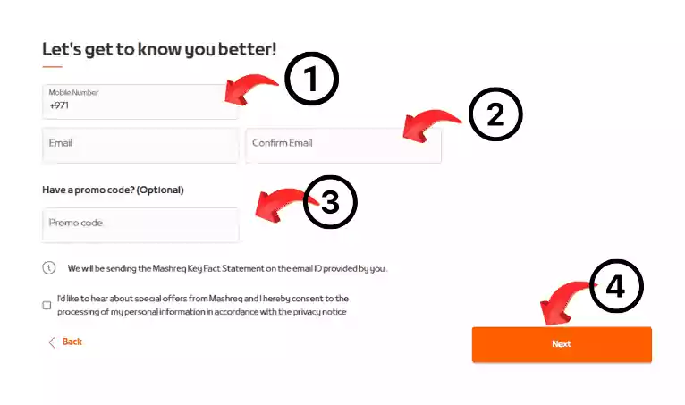 Mashreq NEO Account: Easy Steps to Open Now! 11 Provide Personal Information