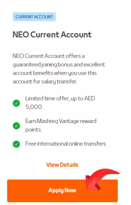 Mashreq NEO Account: Easy Steps to Open Now! 10 Choose Account Type