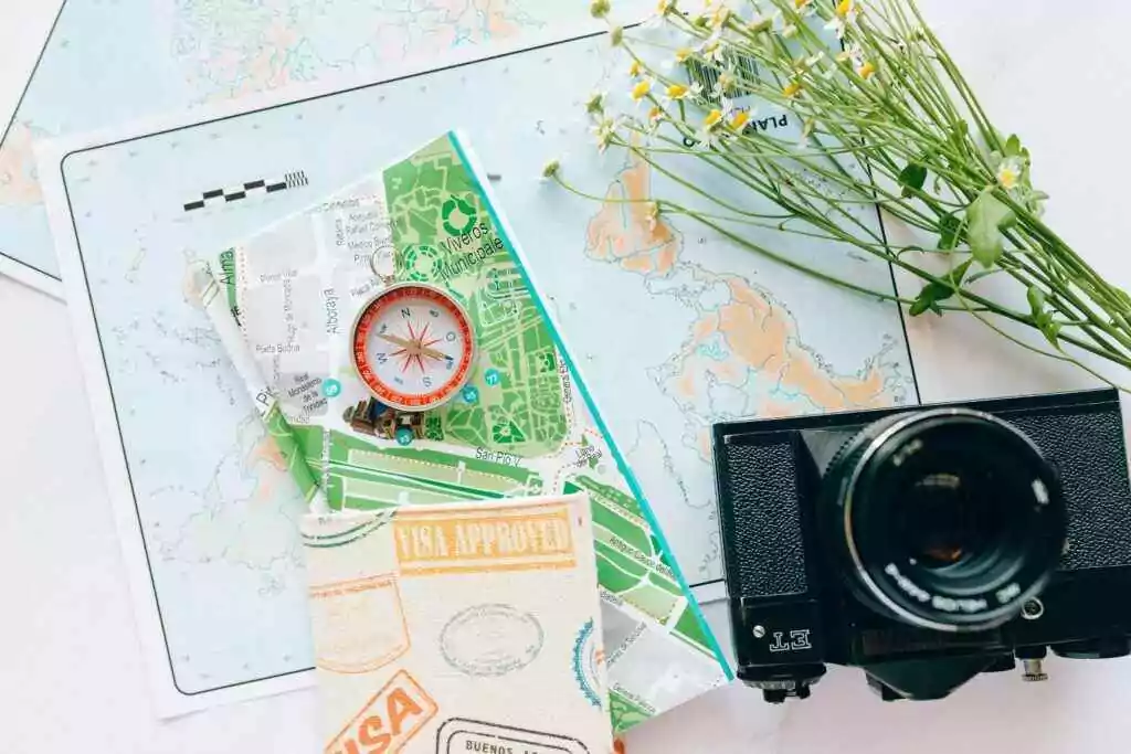 Check UAE Visa Status Online in 1 sec - Check Now! 9 Explore your wanderlust with maps, a compass, and a vintage camera.