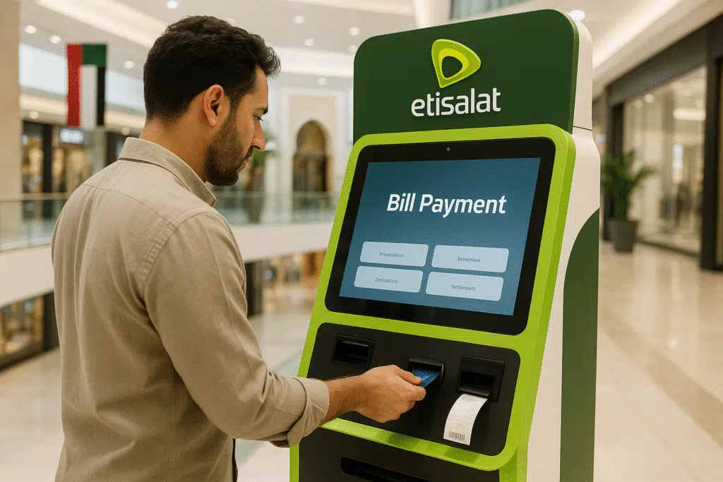 UAE Residents: Pay Your Etisalat Bill in Under 2 Minutes 13 Payment Machines at Etisalat Kiosks