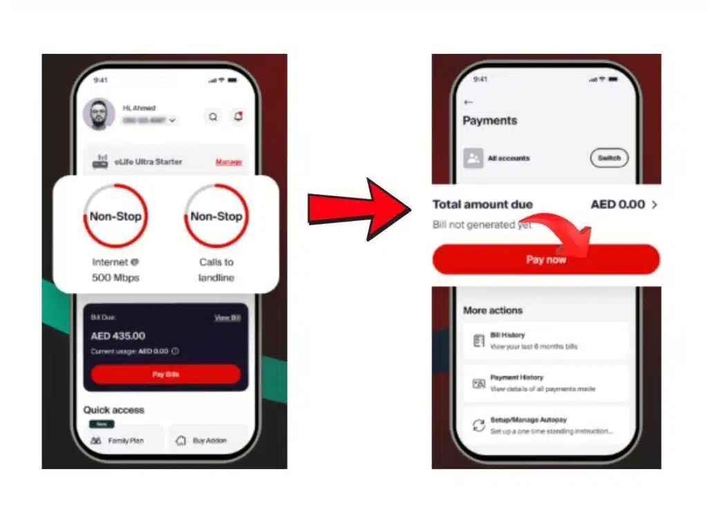 UAE Residents: Pay Your Etisalat Bill in Under 2 Minutes 12 Etisalat UAE app Screenshot