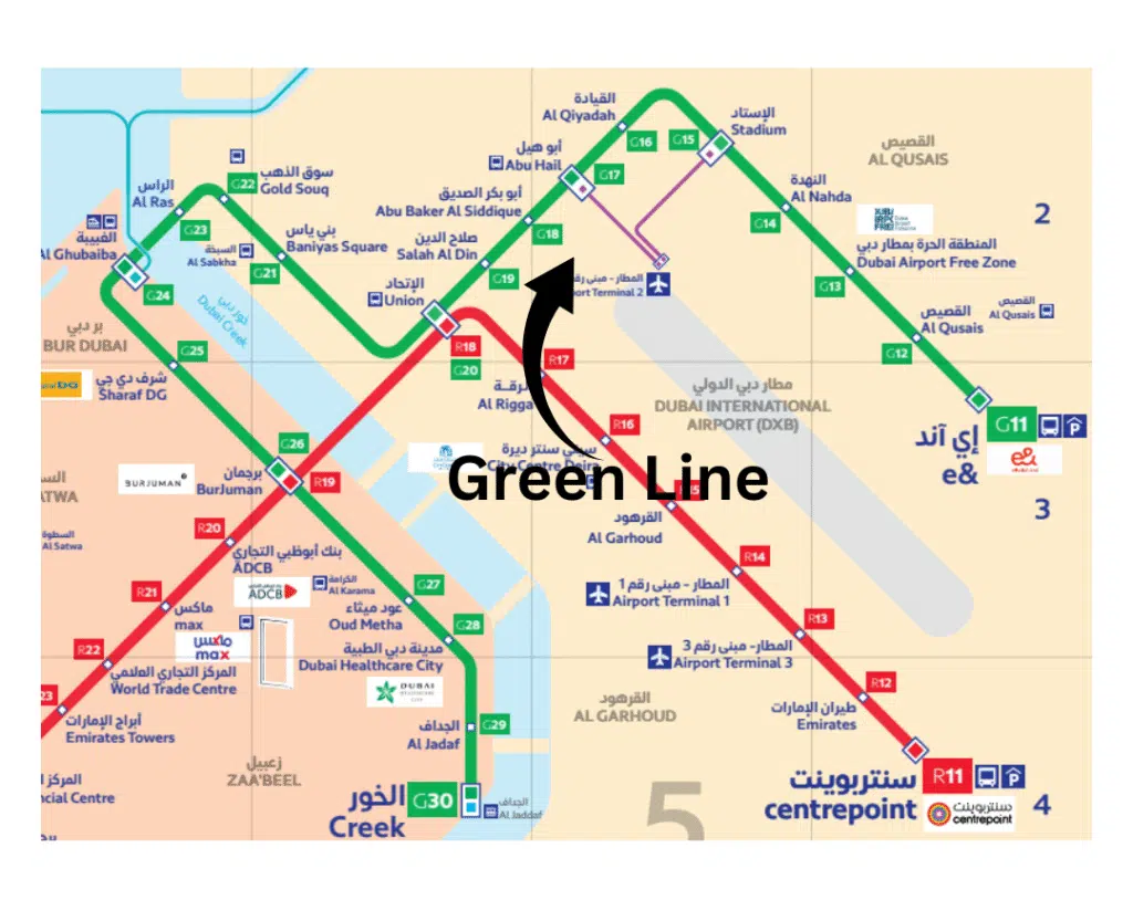 Don’t Miss the Last Train: Dubai Metro Timing Today 6 Green line metro bus route