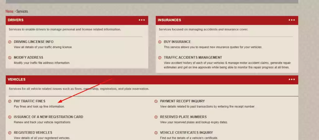 Abu Dhabi Traffic Fine Inquiry - Check by Number Plate 3 Methods