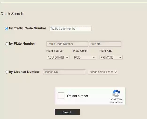 Abu Dhabi Traffic Fine Inquiry - Check by Number Plate 3 Methods