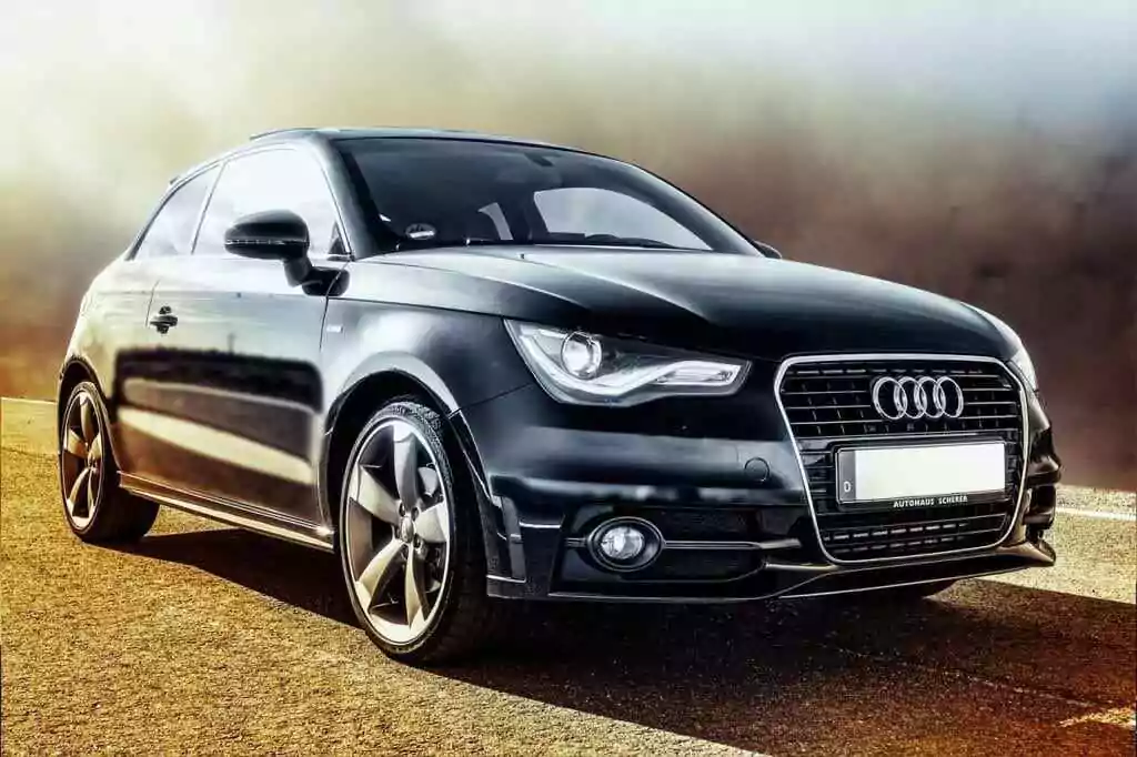 A black car