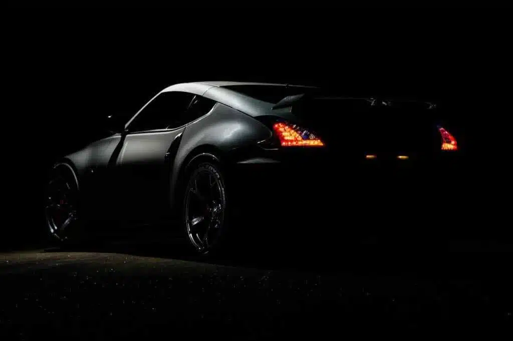 A black color car