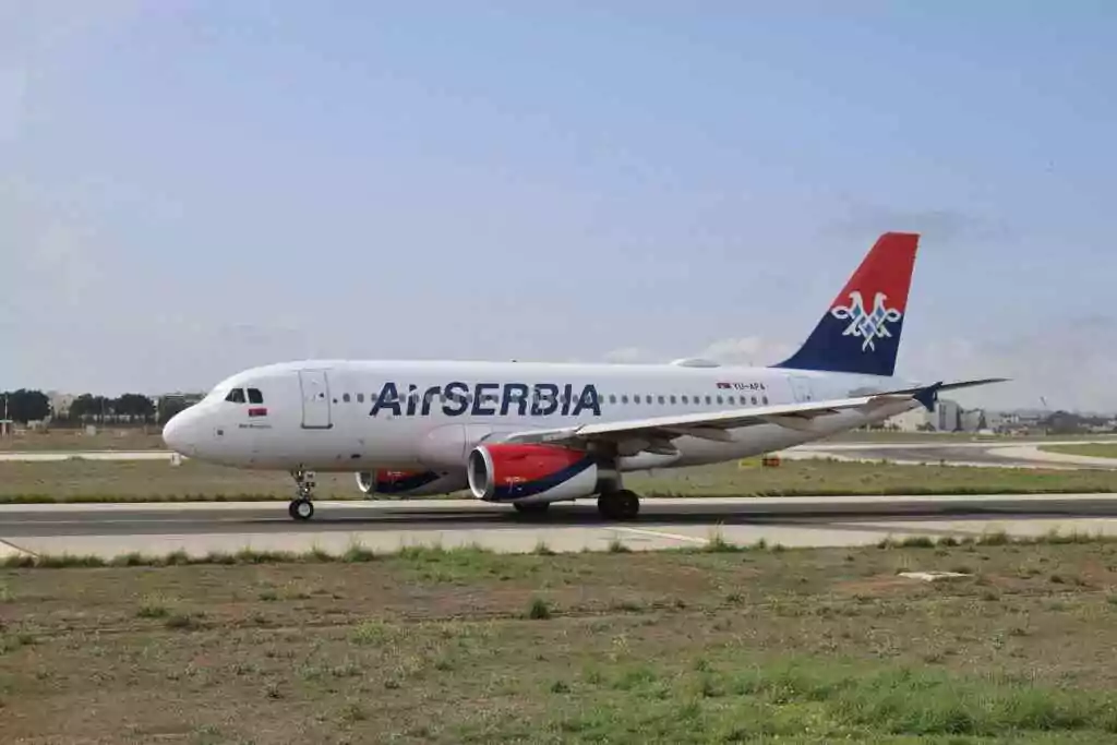 An AirSERBIA Plane.