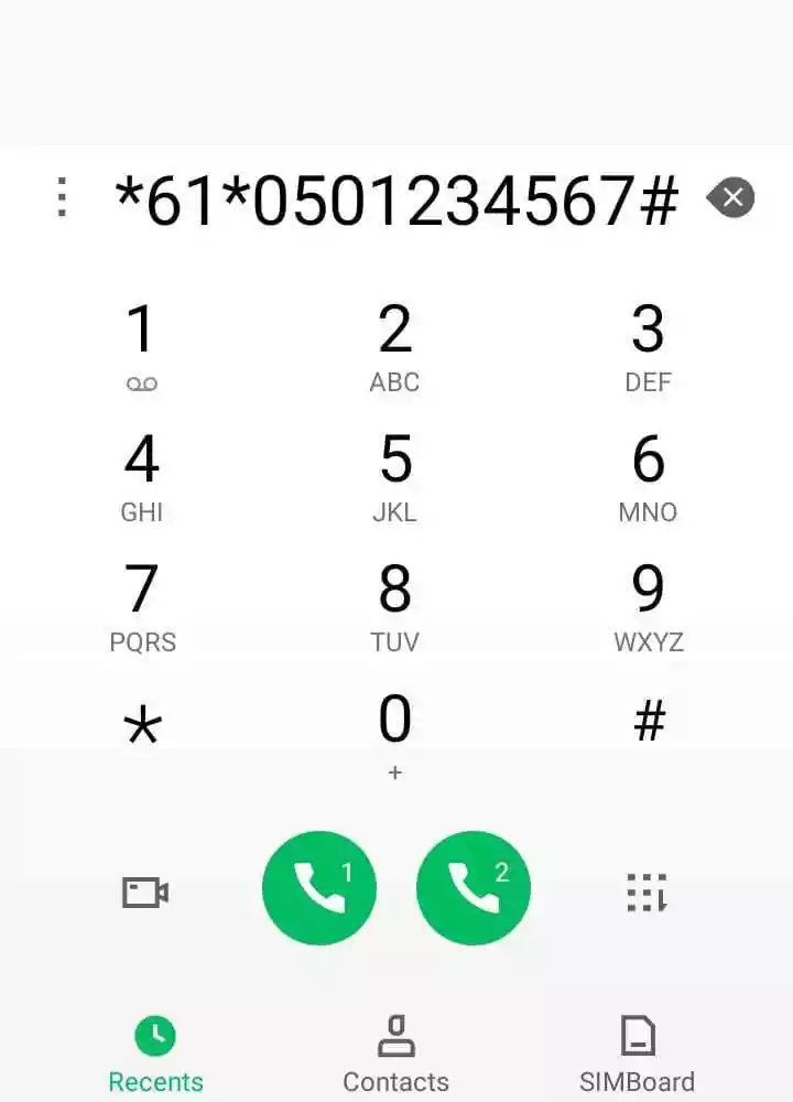 Call Forwarding on Etisalat 2