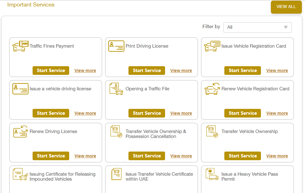 Navigate to the Services Section