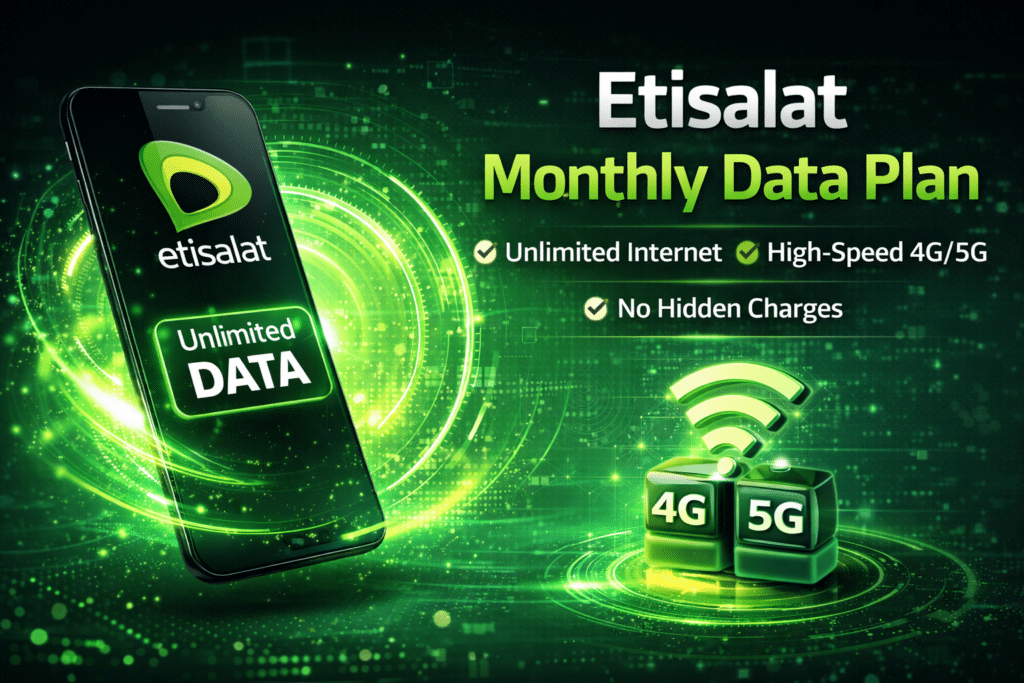 Ethisalat monthly package infoghraphics image