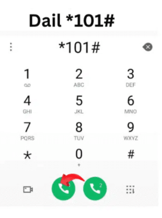 Dial *101# on phone keypad to check Etisalat number using USSD code.