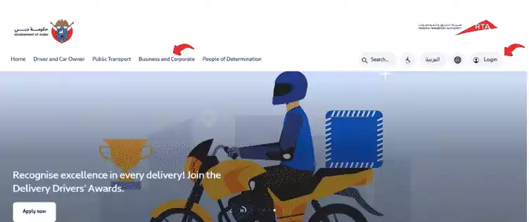 Go to RTA website homepage