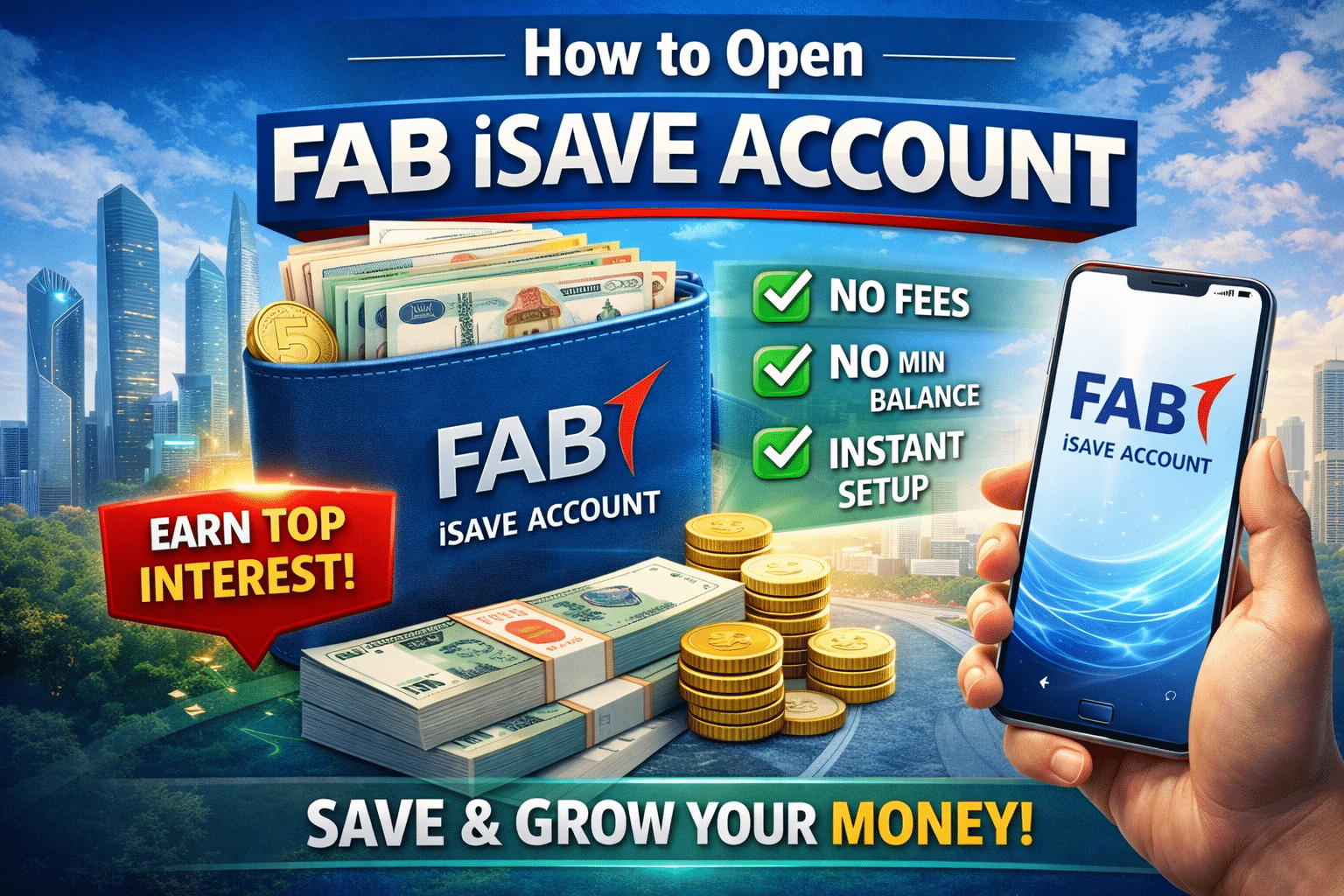 Open FAB iSave Account Online Free in UAE (2026 Guide)
