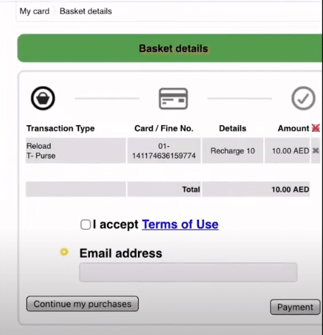 Recharge Hafilat Card Instantly Online or via App