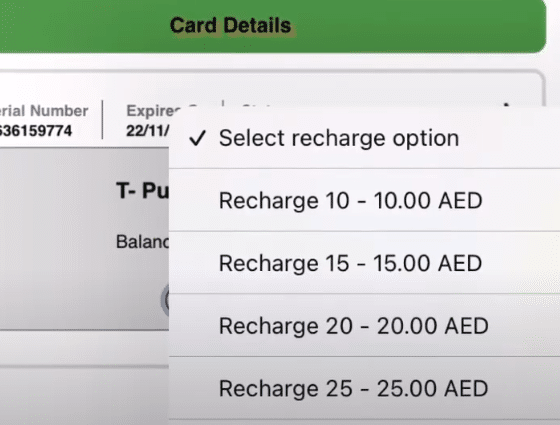 Recharge Hafilat Card Instantly Online or via App