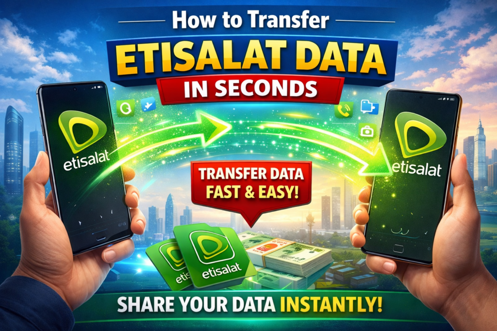 Transfer Etisalat Data featured image