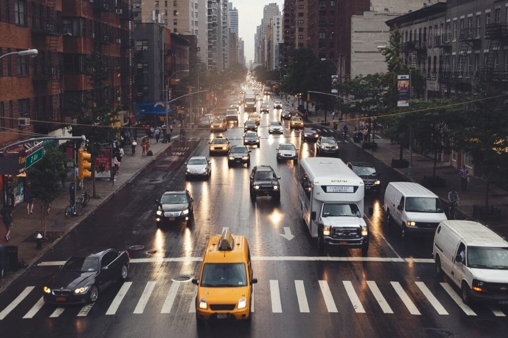 Some Vehicles on Road