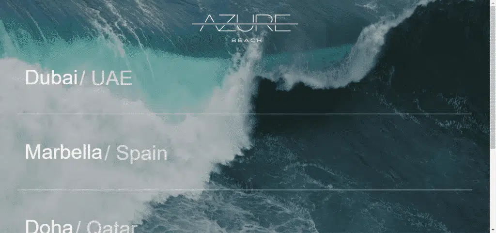Azure Beach Club Dubai