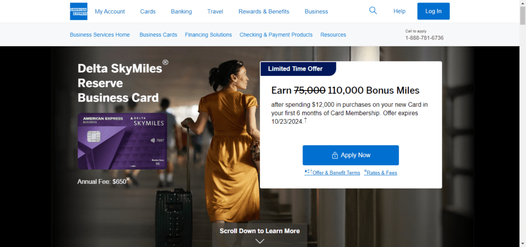 Delta SkyMiles® Reserve American Express Card