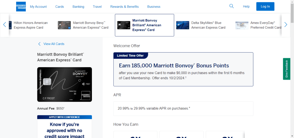 Marriott Bonvoy Brilliant® American Express® Card