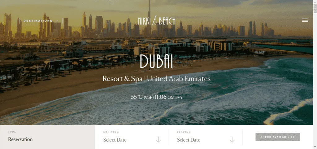 Nikki Beach Website