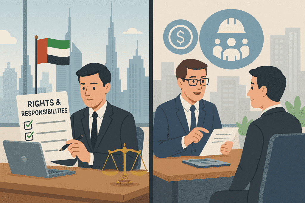 "UAE probation period rights and responsibilities — employee and employer duties explained with fairness and labor law compliance."