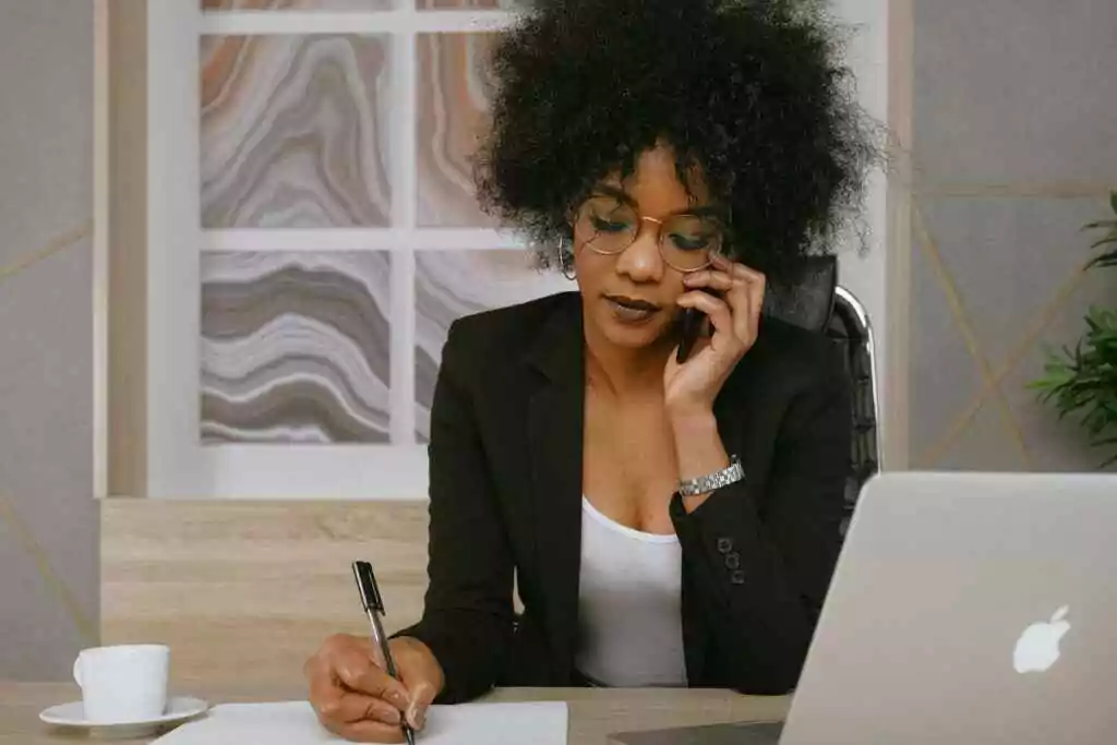 A woman Calling