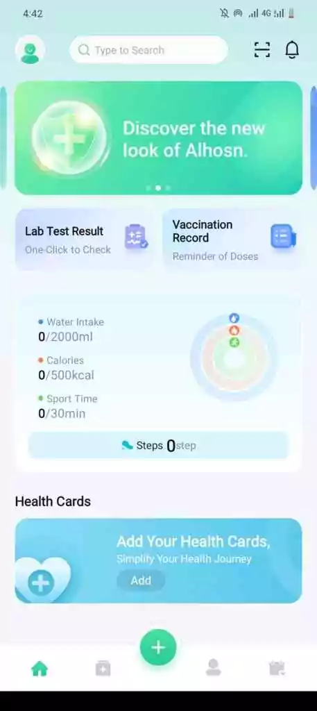 A Screenshot of ALHOSN UAE app.