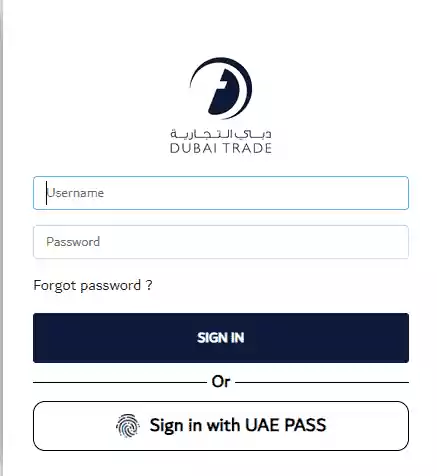 login to Dubai Trade Portal