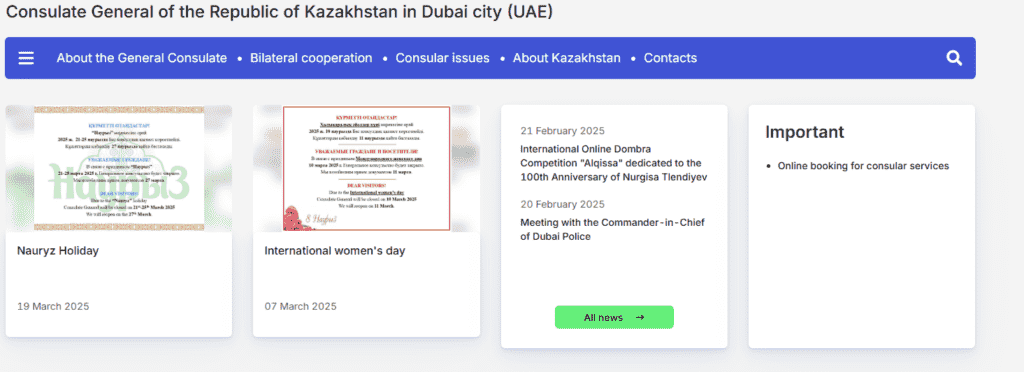 how to apply for kazakhstan visa from dubai 2