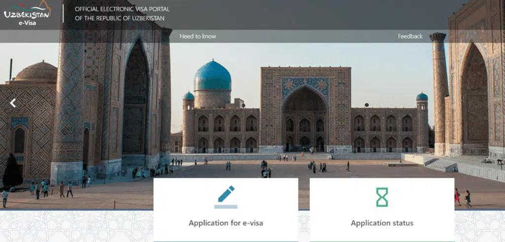 Easy Uzbekistan Visa for UAE Residents 8 website of official e-Visa portal of Uzbekistan