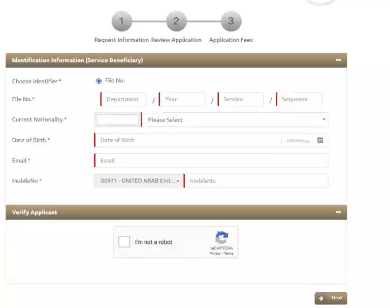Enter the detail to ICP website
