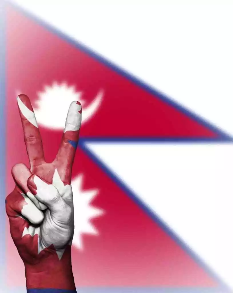nepal, peace, hand