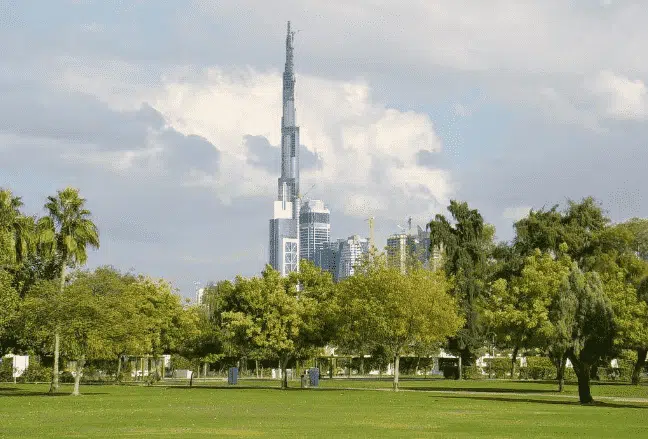 An image of Dubai buildings.