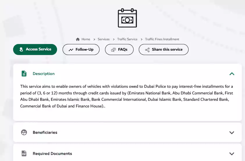 Dubai Traffic Fines in Easy Installments 3 1