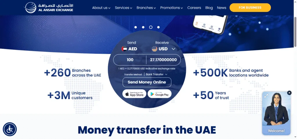 Creating an Al Ansari Exchange Account