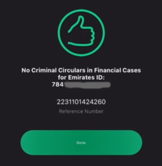 Dubai Court Case Status by Number result from Dubai Courts (Judicial Department) Website