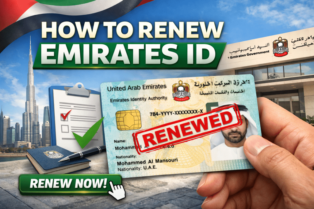 Emirate ID renewal image