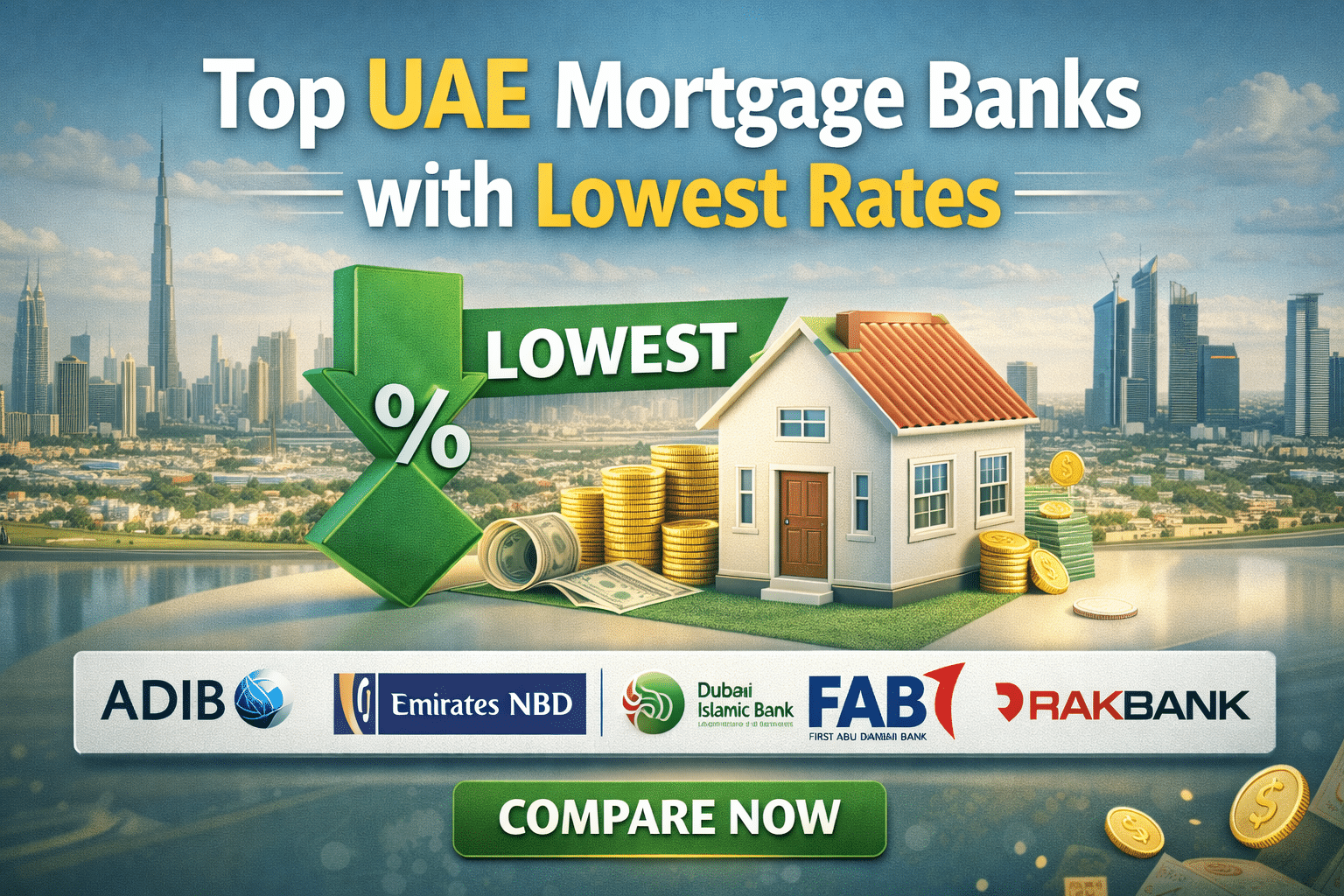 Uae Interest Rates Top 9 UAE Mortgage Banks with Lowest Rates in 2026