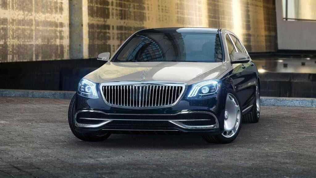 A black luxury car
