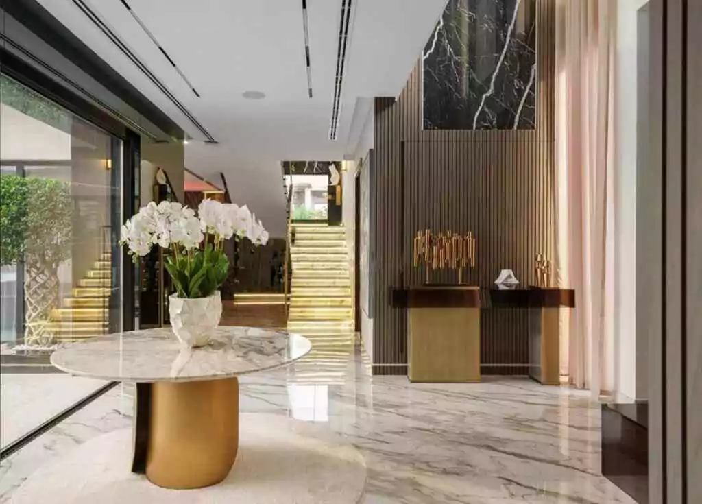 A luxury hotel