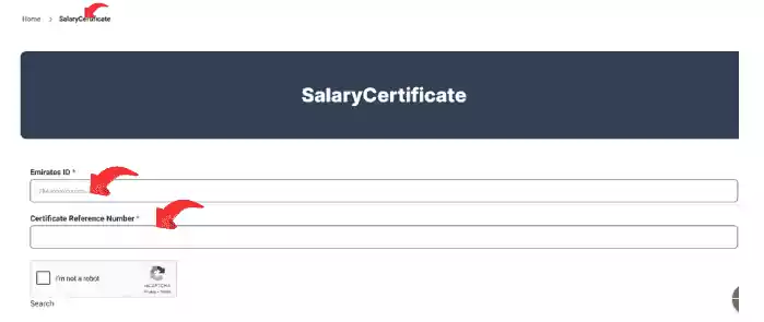 Salary Certificate