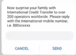 Sending Etisalat Credit internATIONAL 3 1