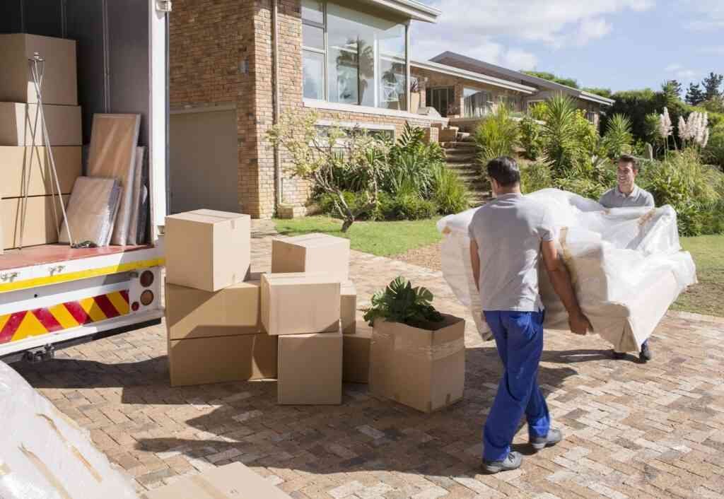 A man moving some furniture