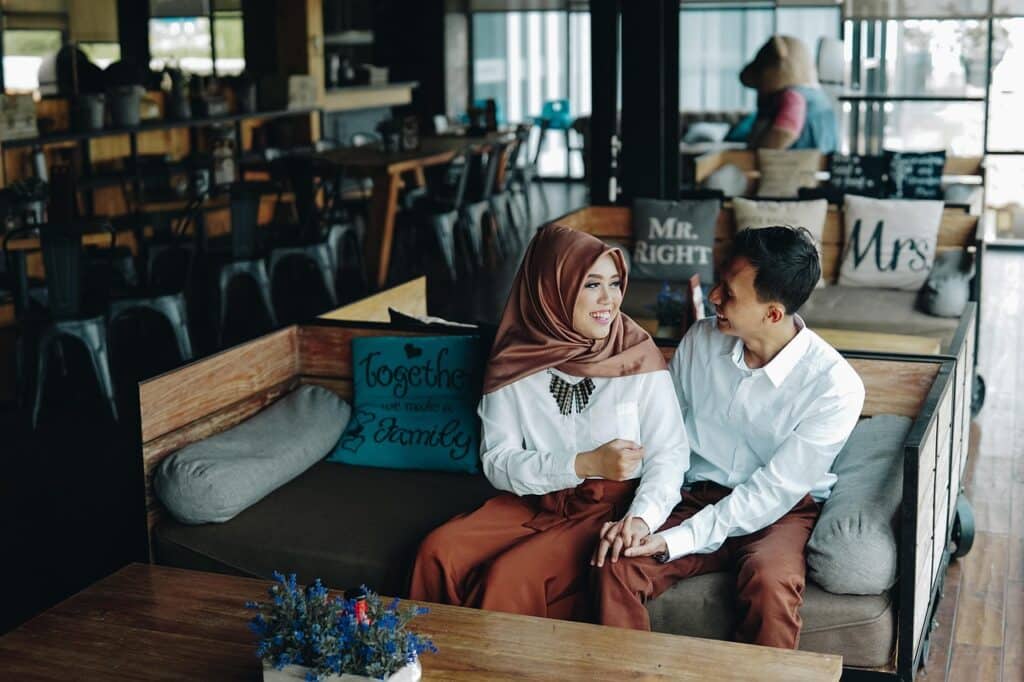 pair, romantic, couple, prewedding, happy, cafe, smile, love, seat, table, together, happyvalentine's, cafe, cafe, cafe, cafe, cafe