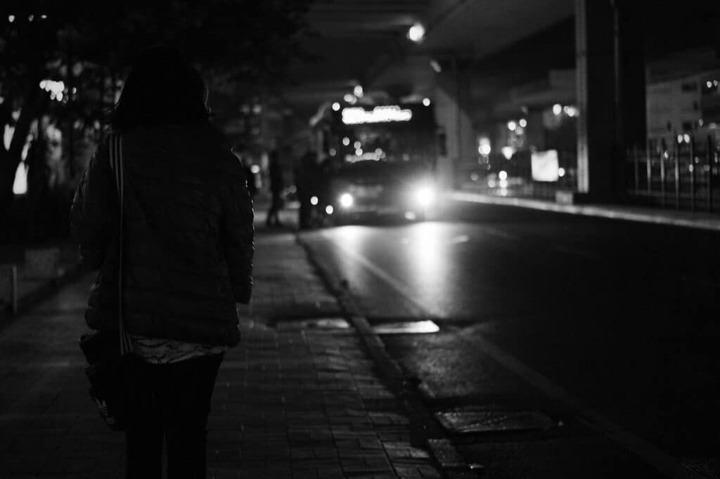 What Makes Luxury Bus Dubai Special? 2 bus, transportation, vehicle, road, dark, night, black and white, black road, gray night, black bus, gray bus, bus, bus, bus, bus, bus, black bus