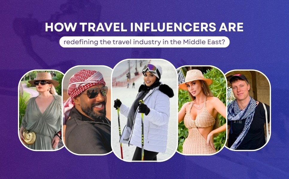 How Travel Influencers Are Redefining Travel Industry in The Middle East? 2 Photo of five people in an infographics
