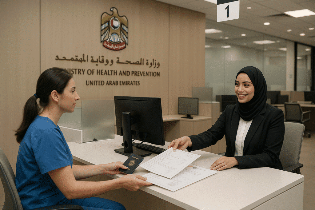 Applying Through MOHAP Customer Service Centers