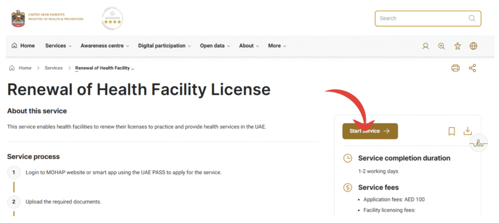MOHRE Health card Service